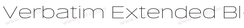 Verbatim Extended Bl字体转换 Verbatim Extended Bl字体转换